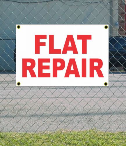 2x3 flat repair red &amp; white banner sign new discount size &amp; price free ship for sale