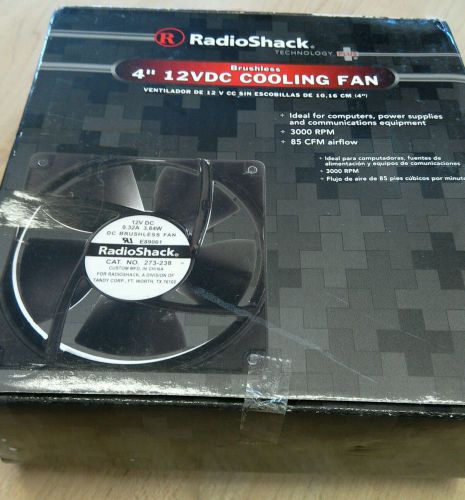 Radio Shack 12V 4&#034; cooling fan 3000rpm 120v