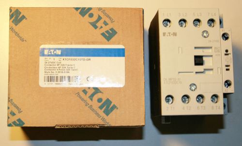 Eaton XTCF032C10TD-GR     Contactor4P/24-27VDC/32A/Frame C