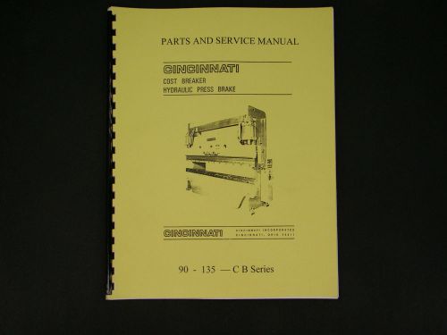 Cincinnati Cost Breaker Hydraulic Press Brake 90-135CB Series Manual #35