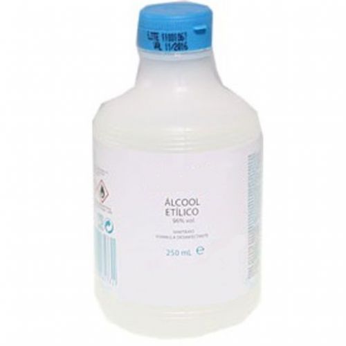 250 ml ethyl alcohol (ethanol) 96% therapeutic and sanitary partially denatured for sale