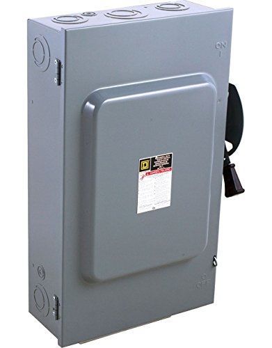 Square d by schneider electric d324n 200-amp 240-volt 3-pole fusible indoor for sale