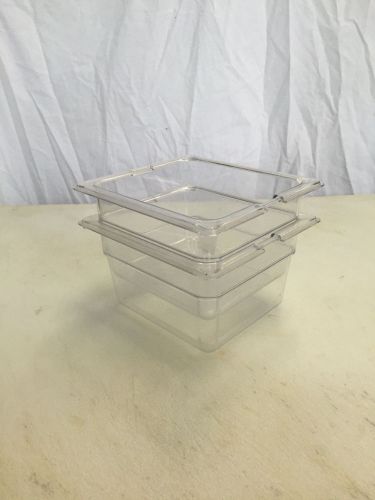 Carlisle food pan 4&#034; 1/6 size - clear for sale