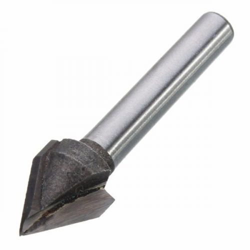 6mmx10mm 60 Degree Woodworking Router CNC Engraving V Groove Carbide Router Bit