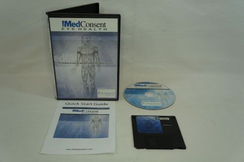 iMedConsent Eye Health PC Windows Software Novartis 3 1/2&#034; Floppy Disc -CG11900