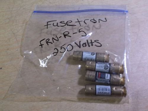Fusetron frn-r-5 250v 5a lot of 4 fuses *free shipping* for sale
