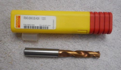 SANDVIK    SOLID CARBIDE DRILL   R840-0840-30-A0A    1220