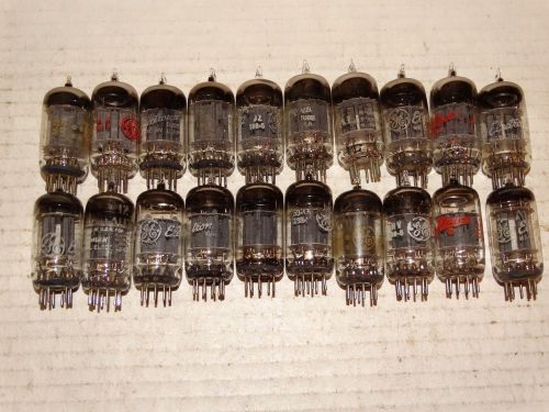 20 - 12AU7/A G.E. Tubes  Long &amp; Short Plate*All Tested*