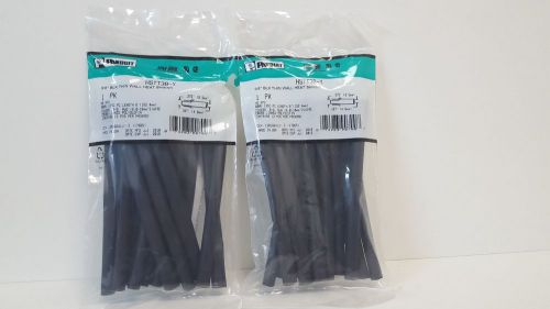 2 bags of (12) new old stock! panduit 3/8&#034; heat shrink tubing hstt38-y for sale