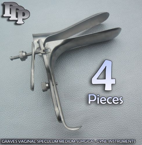 4 Pieces Of Graves Vaginal Speculum Medium Gynecology DDP Instruments