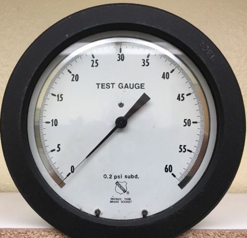 ASHCROFT TEST GAUGE 60 PSI 8&#034; FACE