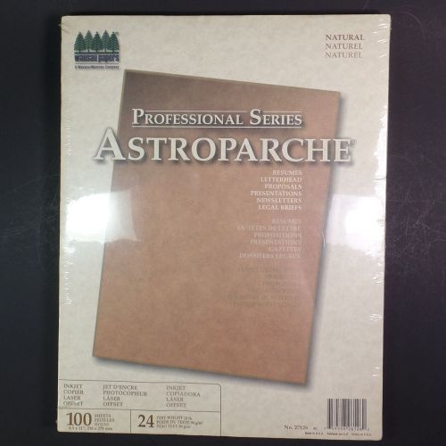 Professional Series Astroparche Natural Paper 8.5 x 11 24# 100 Sheet Package