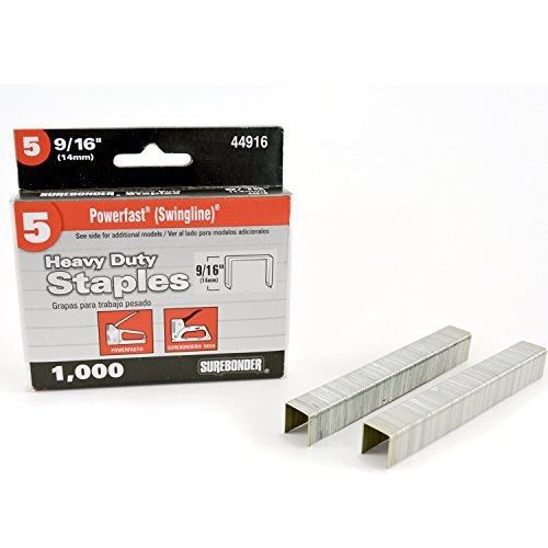 Surebonder 44916 heavy duty, wide crown, swingline type staple with 9/16-inch for sale