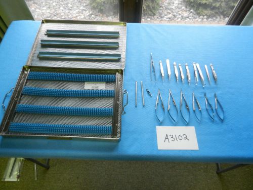 Storz Weck Jarit Codman Surgical Micro Plastic Eye Set With Tray