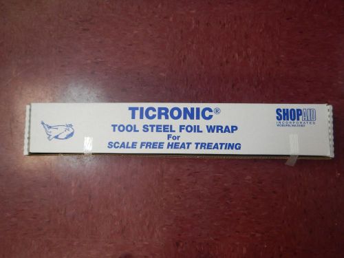 Ticronic (321) tool steel foil wrap .002&#034; x 24&#034; x 100&#039; roll (product #s55002) for sale