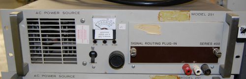 Elgar 251 AC Power Source + 400B Signal Routing Plug-In Rack15c