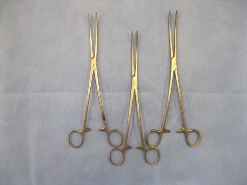 LOT OF 3 Uterine Packing Forceps - Two are V. Mueller GL600 - 10&#034;