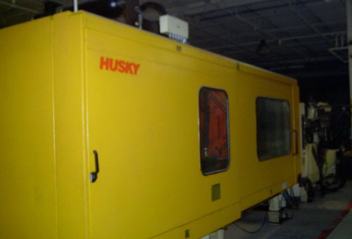 (2) husky 660 ton 2-shot, two-color injection molding machines for sale