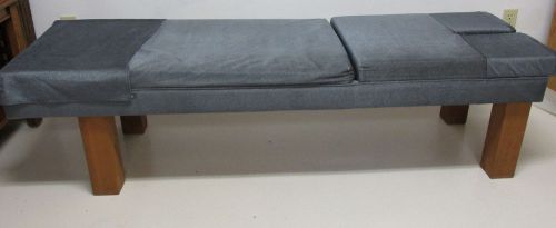 CHIROPRACTIC Adjusting Table PETTIBON-Style Bench Tilt-Up Wood Cloth