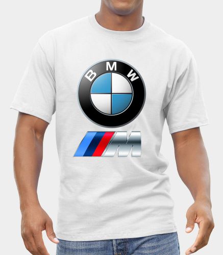 2016 BMW M POWER LOGO NEW Cotton White T-Shirt Tees Size S-5XL