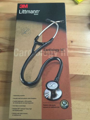 3M LITTMANN CARDIOLOGY III STETHOSCOPE 3138 CARIBBEAN BLUE &#034;OPEN BOX&#034;