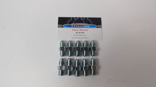 HYDRAULIC FITTINGS 1/4&#034; JIC X 1/8 NPT X STRAIGHT MALE/MALE , (QTY-10), -4 AN