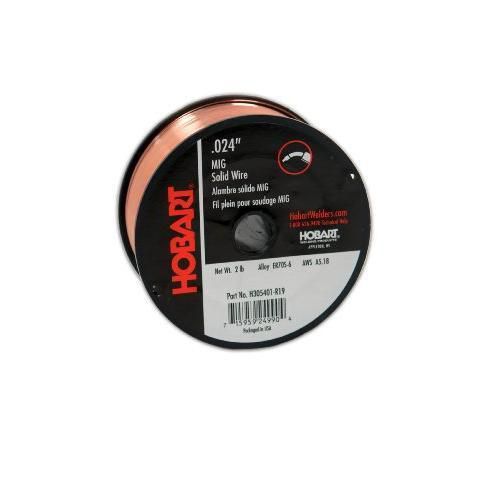 Hobart H305401-R19 2-Pound ER70S-6 Carbon-Steel Solid Welding Wire, 0.024-Inch