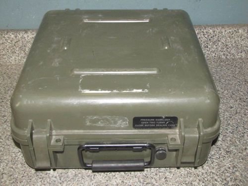 GREEN HEAVY DUTY EQUIPMENT CARRYING CASE- PRESSURIZED - 15X15X7 1/2&#034;