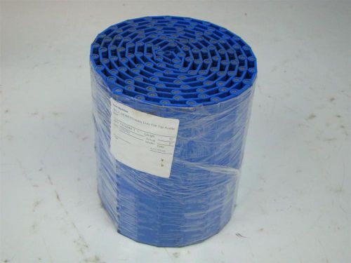 CONVEYOR BELT HDS610 HEAVY DUTY FLAT TOP ACETAL BLUE 8&#034; X 10&#039;