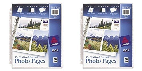 Avery Mixed Format Photo Pages, Acid Free, Pack of 10 (13401), 2 Packs