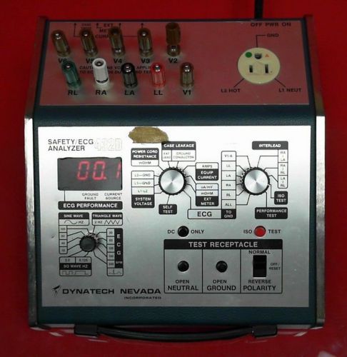 Dynatech Nevada Safety ECG Analyzer Model # 432D, (Similar Dynatech 232D,231D)