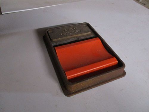 Vapor Recovery ID Marker Cast Iron Brass with Orange Reflective Marker