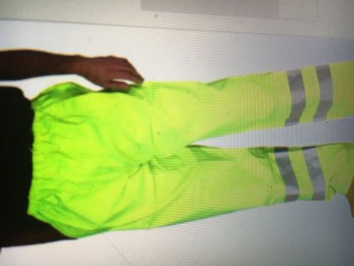 Neese hi vis scotchlite trouser work safety reflective yellow pants waterproof