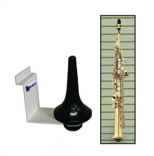 Straight soprano sax display hanger music store pawn shop man cave display for sale