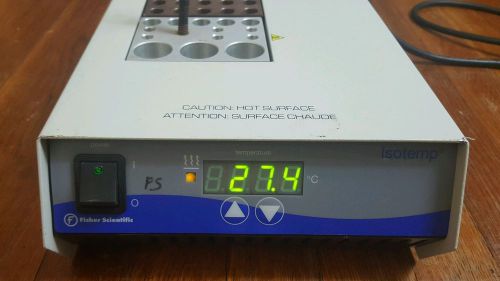 Fisher scientific 11-715-125d isotemp digital dry bath incubator w/ 16mm blocks for sale