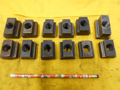 LOT of 12 - 3/4&#034; T NUTS boring mill work holder tools table clamp clamping