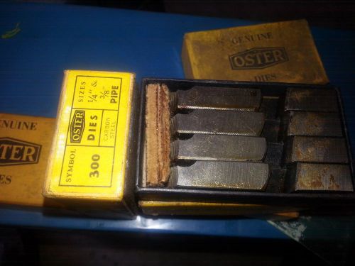 NEW OLD STOCK OSTER SYMBOL 300 1/4&#039;&#039;&amp; 3/8&#034;   PIPE DIES CHASERS