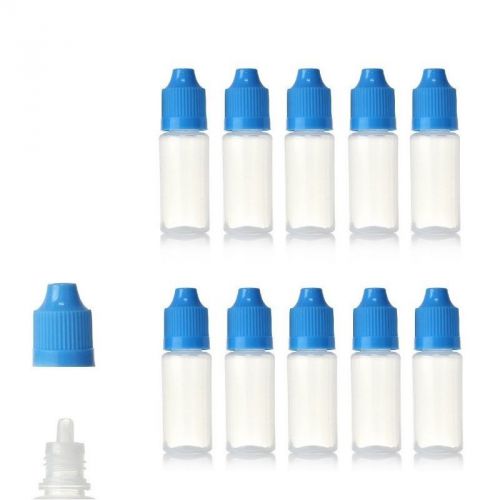 10 pcs 10ml Squeezable Plastic Dropper Bottles Eye Dropper Bottle Central Vapors