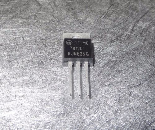 25 pcs MC7812CT  (same as LM7812) 12V, 1A  VOLTAGE REGULATOR. TO-220