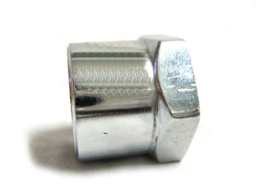 Brand New Steering Stem Lock Nut Chromed For Royal Enfield Bullet #110116
