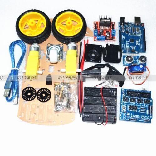 Smart car tracking motor smart robot car chassis kit 2wd ultrasonic arduino mcu for sale
