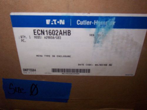 New Eaton ECN1602AHB Size 0 120v Coil Fusible 3R 3Ph Combination Motor Starter #