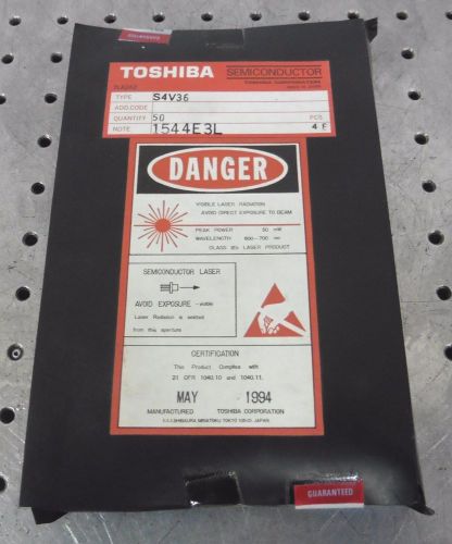 C132306 Lot 50 Toshiba S4V36 Semiconductor Laser Diodes (Peak: 50mW, 600-700nm)