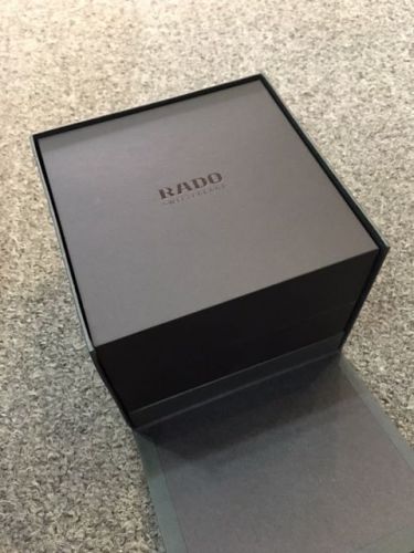 Original Rado watch box with instruction manual ( Mint condition ) .