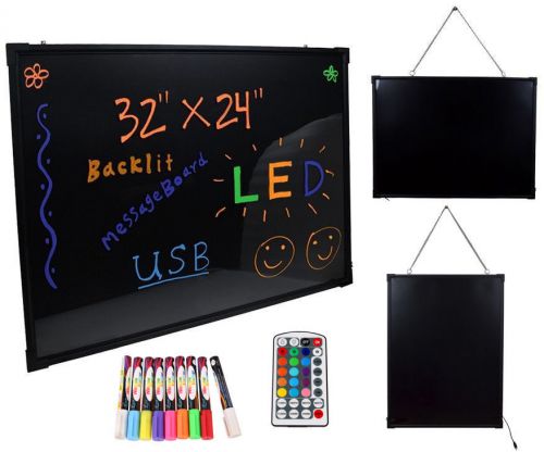 32&#039;&#039;x24&#039;&#039; Flashing Illuminated Fluorescent Neon LED Glow Writing Board Menu Sign