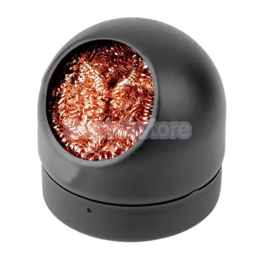 Soldering Solder Iron Tip Cleaner Clean Copper Wire Sponge Ball With Holder