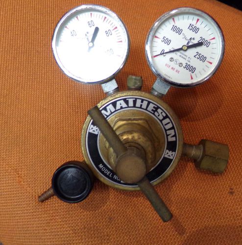 Matheson regulator valve gauges model 8-350 for sale