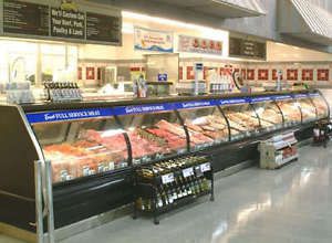 24 ft Meat &amp; Deli Case Run Hussmann Curve  Case 3/ 8 foot case in total