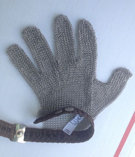 Chainmail Protective Glove CHAINEX 2000 Textile Strap Meat Processing Butchers