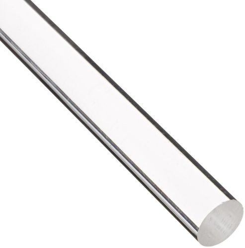 Acrylic round rod uv-resistant transparent clear meets ul 94hb 5/8&#034; diameter ... for sale
